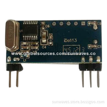 Wireless Decoding Module with 433.92MHz RF Frequency, 3.3V DC Operating Voltage